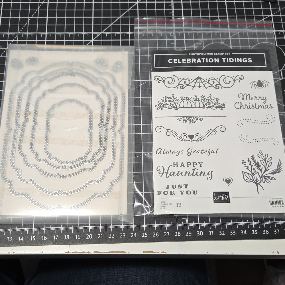Celebration Tidings Photopolymer stamp set & Celebration Labels Die Set